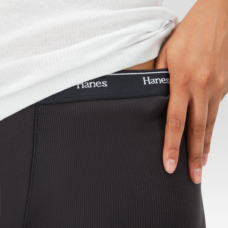 Hanes Women's 4pk Originals Boxer Briefs - White/Red/Black XXL