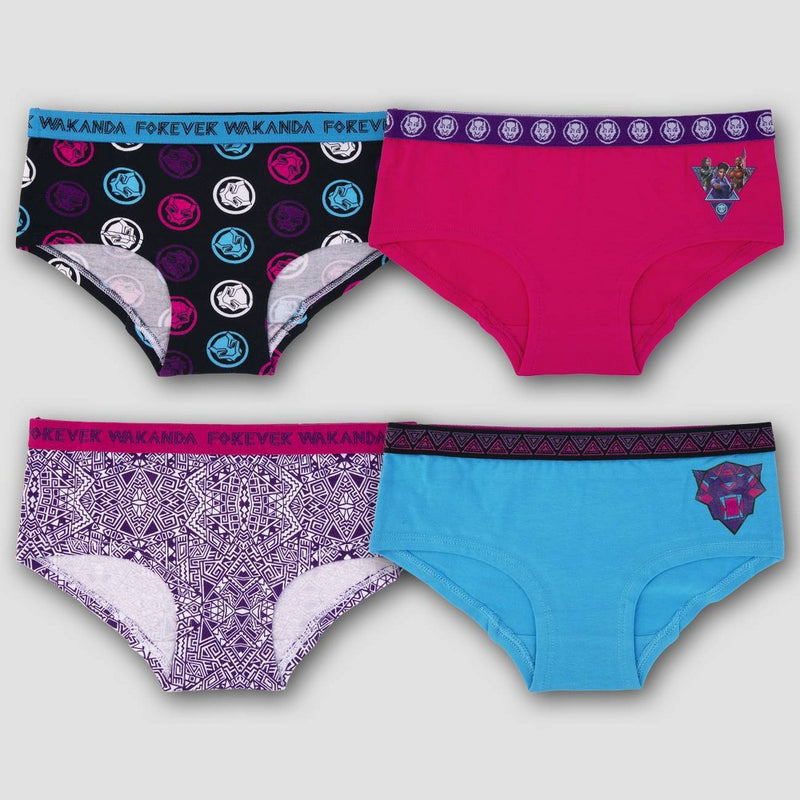 Girls' Marvel Black Panther 4pk Underwear - 8