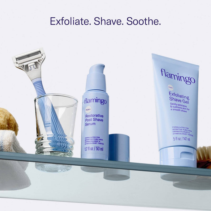 Flamingo Pubic Exfoliating Shave Gel - 5oz