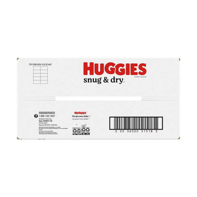 Huggies Snug & Dry Baby Disposable Diapers Huge Pack - Size 4 - 128ct