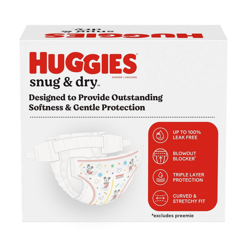 Huggies Snug & Dry Baby Disposable Diapers Huge Pack - Size 4 - 128ct