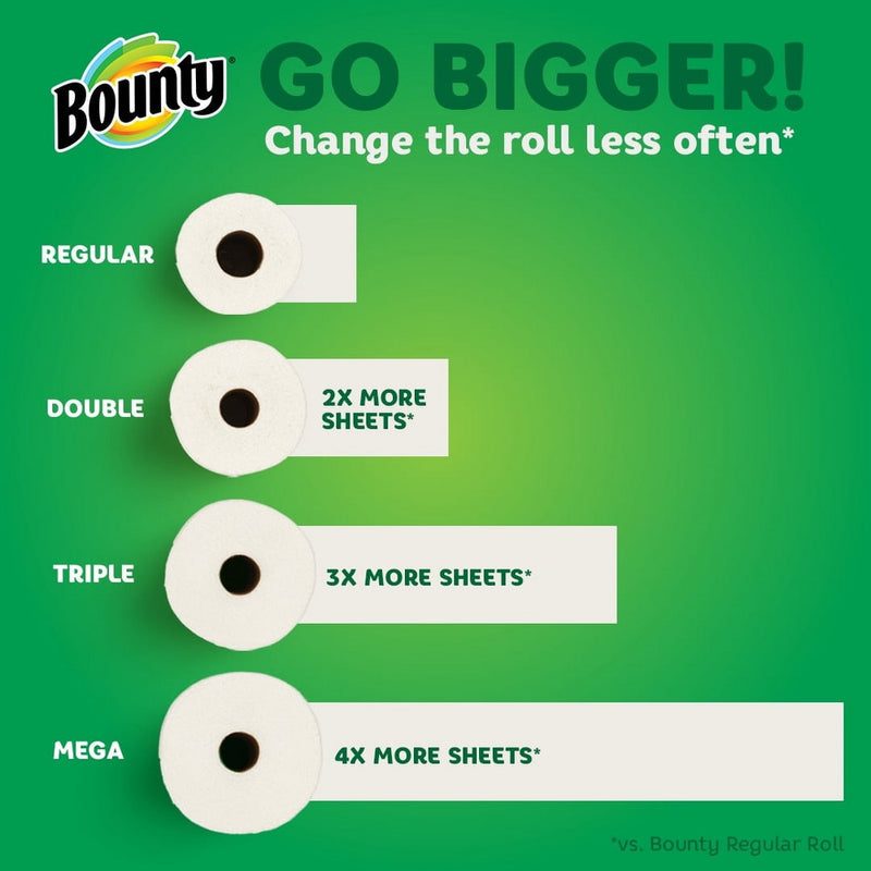 Bounty Full Sheet Paper Towels - 6 Mega Rolls