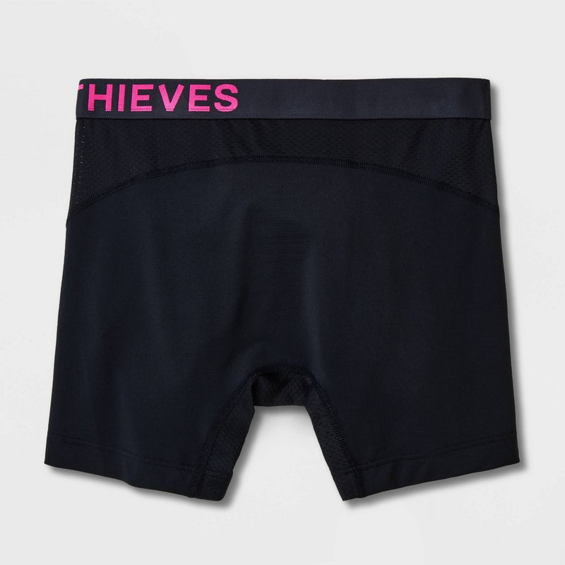 Pair of Thieves Men's SuperCool Boxer Briefs 2pk - Pink/Black LARGE