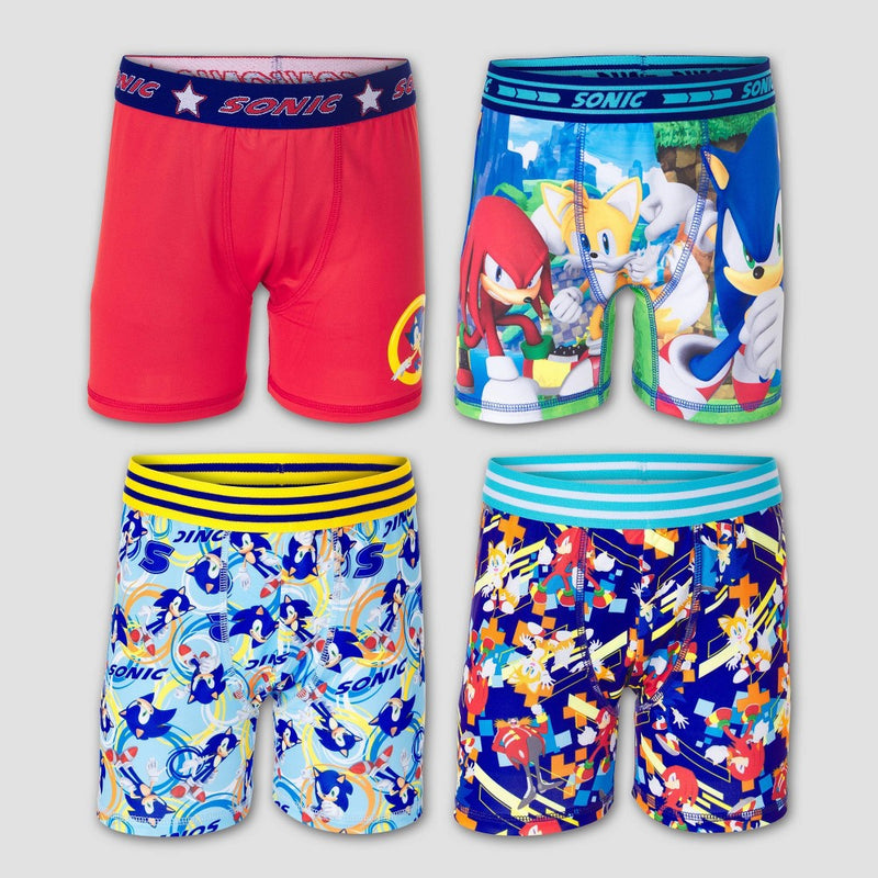 Boys' Sonic the Hedgehog 4pk Underwear - Size 6