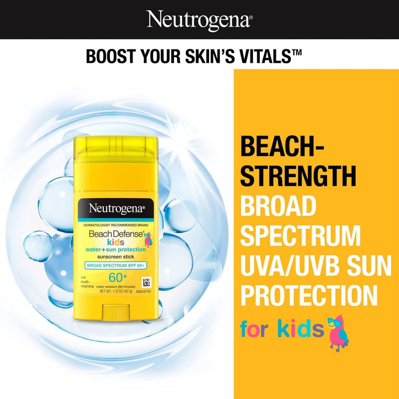 Neutrogena Beach Defense Water Resistant Kids' Sunscreen Stick - SPF50 - 1.5oz