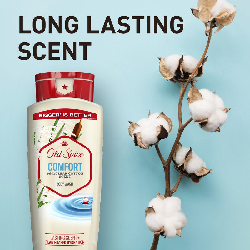 Old Spice Men's Body Wash - Comfort with Clean Cotton scent - 18 fl oz