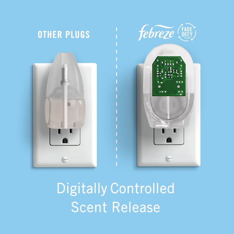 Febreze Odor-Fighting Fade Defy Plug Air Freshener - Sweet Peony - 0.87 fl oz