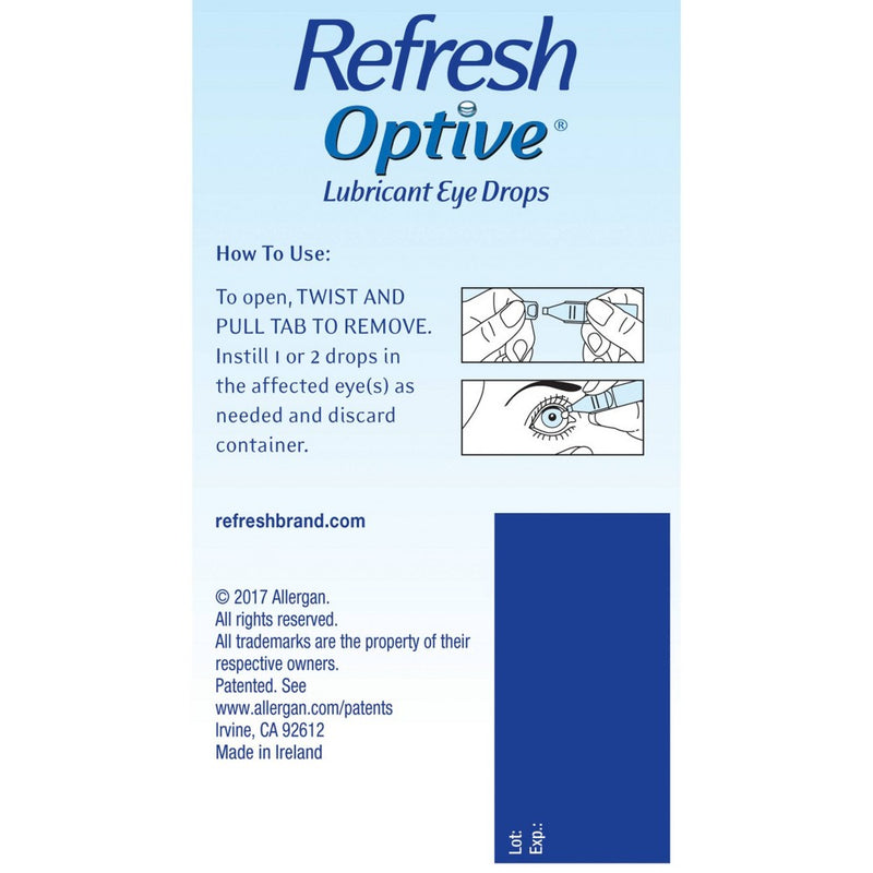 Refresh Optive Lubricant Eye Drops - 60ct