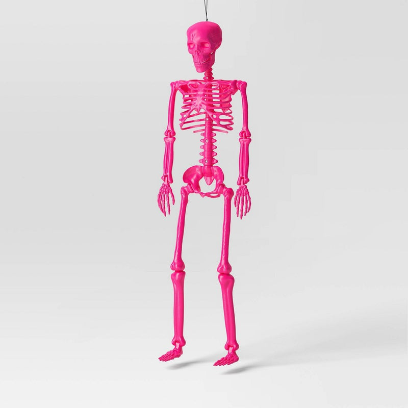 36" Posable Skeleton Halloween Decorative Prop Pink - Hyde & EEK! Boutique
