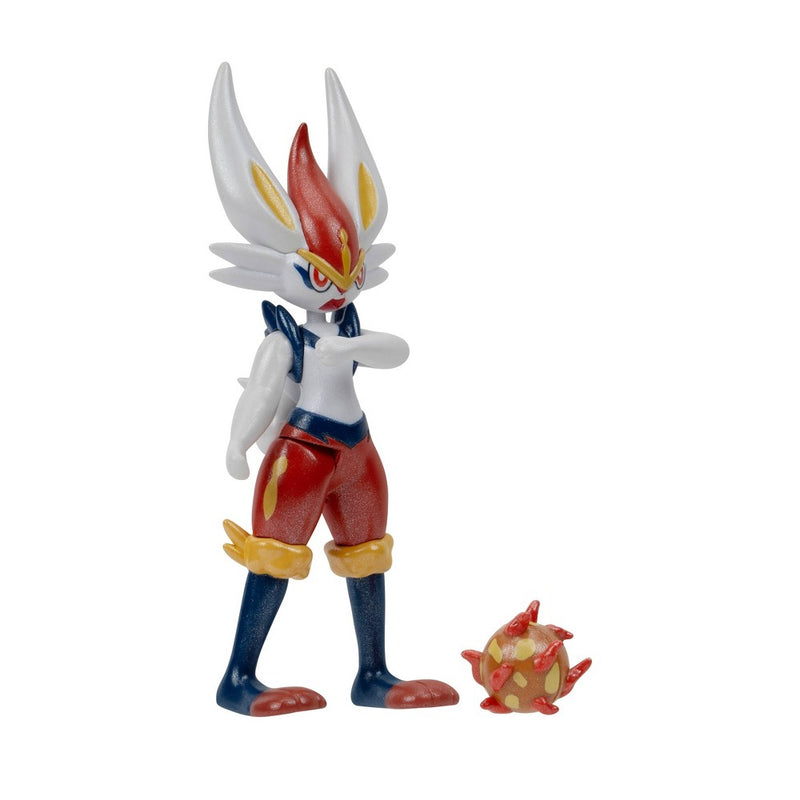 Pokemon Scorbunny, Raboot, and Cinderace Select Evolution Action Figure Set