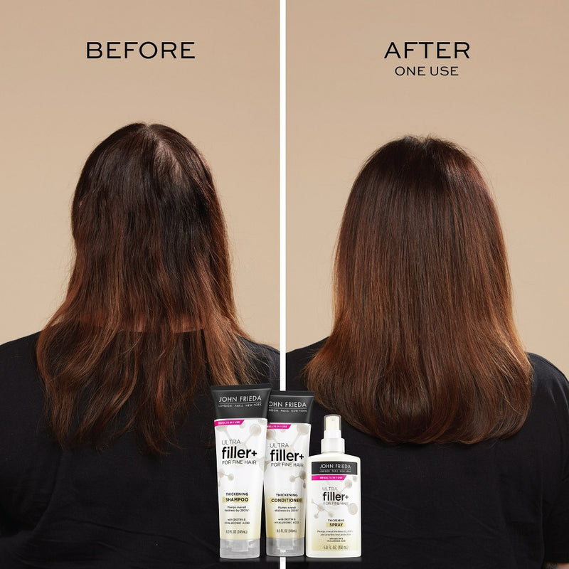 John Frieda ULTRAFiller+ Thickening Conditioner for Fine Hair, Volumizing Conditioner, Biotin and Hyaluronic Acid - 8.3 fl oz