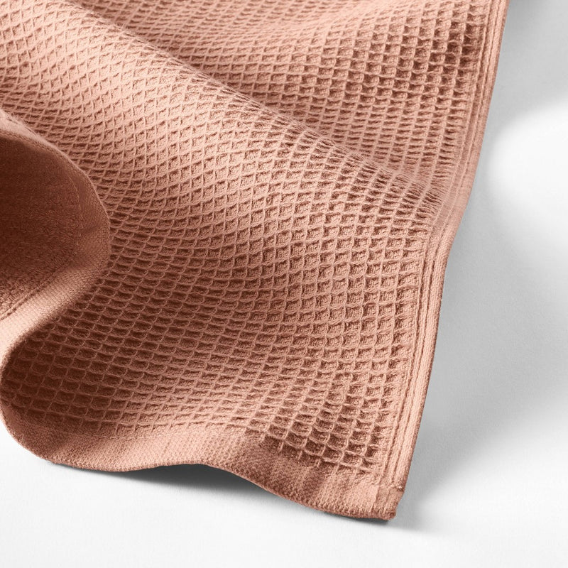 Waffle Kitchen Towel Terracotta Orange - Figmint (LOCAL PICKUP ONLY)