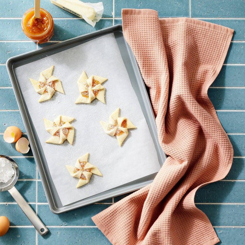 Waffle Kitchen Towel Terracotta Orange - Figmint (LOCAL PICKUP ONLY)