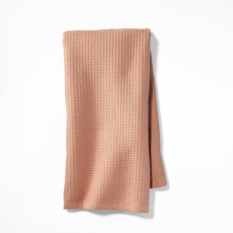 Waffle Kitchen Towel Terracotta Orange - Figmint (LOCAL PICKUP ONLY)