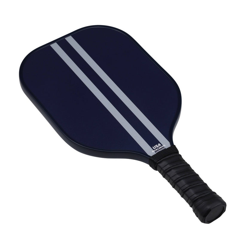 Double Sided Pickleball Paddle - Light Blue/Dark Blue Stripe