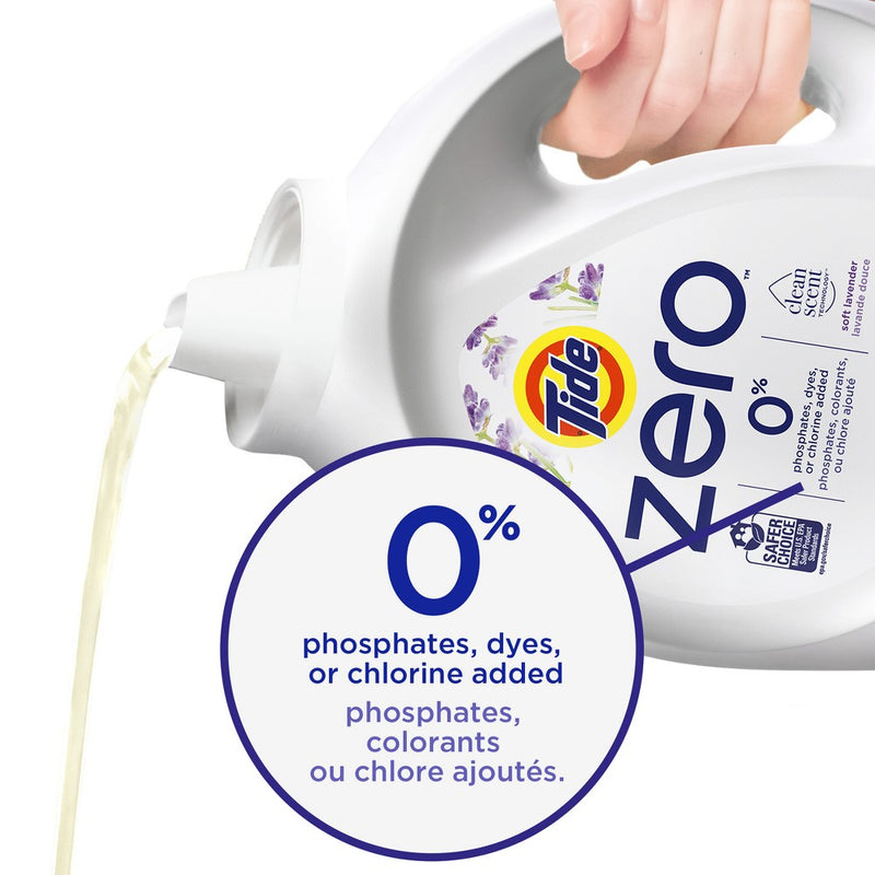 Tide Lavender Scent Zero HE Compatible Soft Liquid Laundry Detergent - 149 fl oz