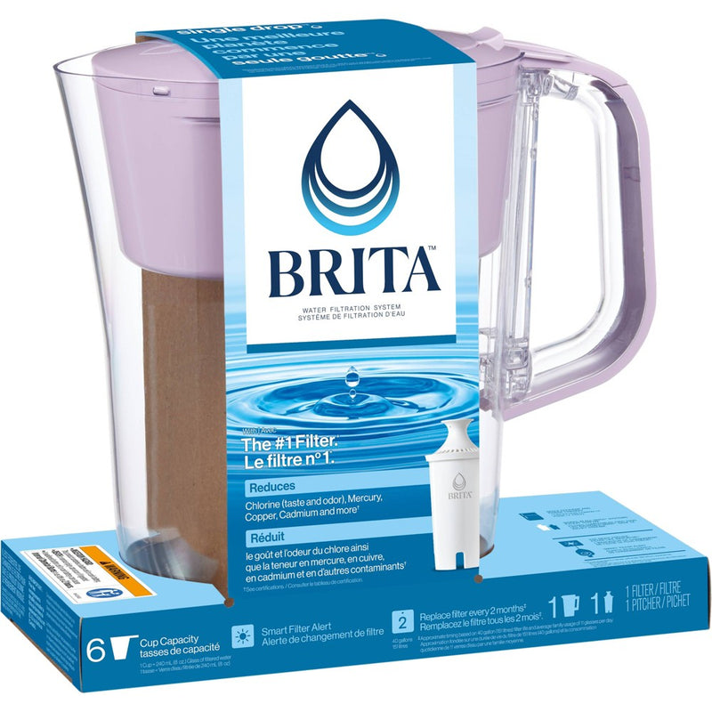 Brita Denali 6 Cup Water Pitcher Lilac