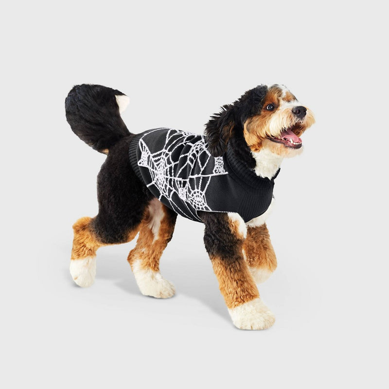 Halloween Spiderweb Dog Sweater - Hyde & EEK! Boutique M