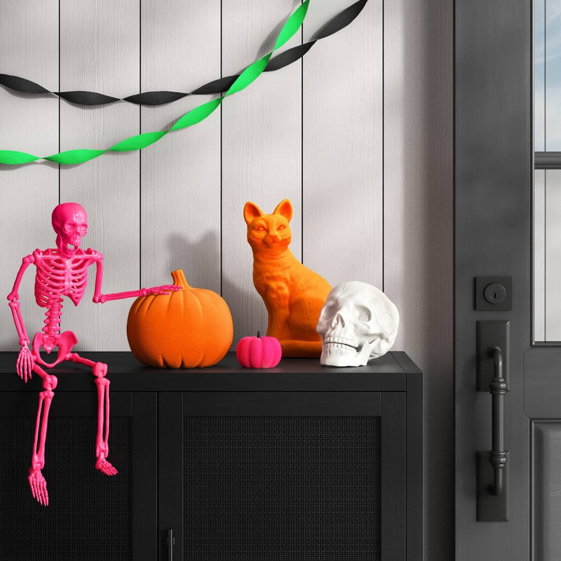 24" Posable Skeleton Halloween Decorative Prop Pink - Hyde & EEK! Boutique