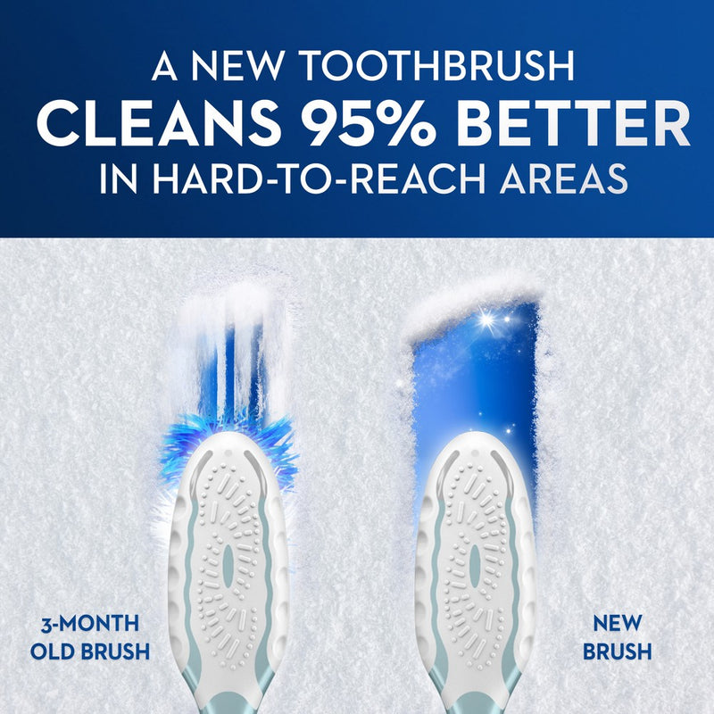 Oral-B CrossAction All In One Toothbrushes Medium - 4ct