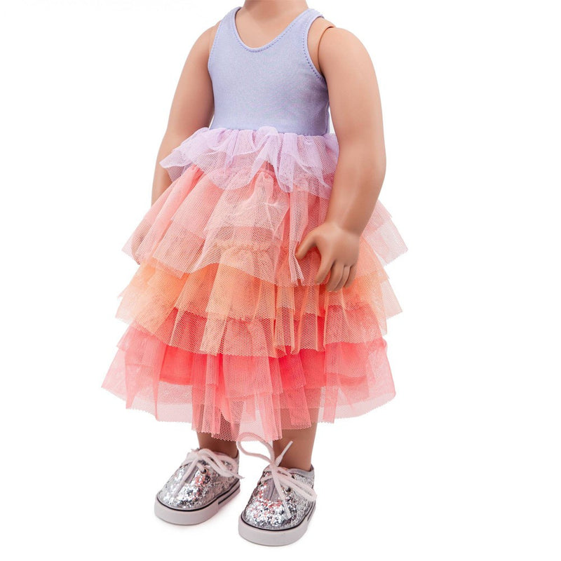 I'M A GIRLY Mia 18" Fashion Doll with Cotton Candy Pink Interchangeable Wig to Style