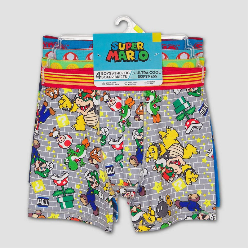 Boys' Super Mario 4pk Underwear - 8
