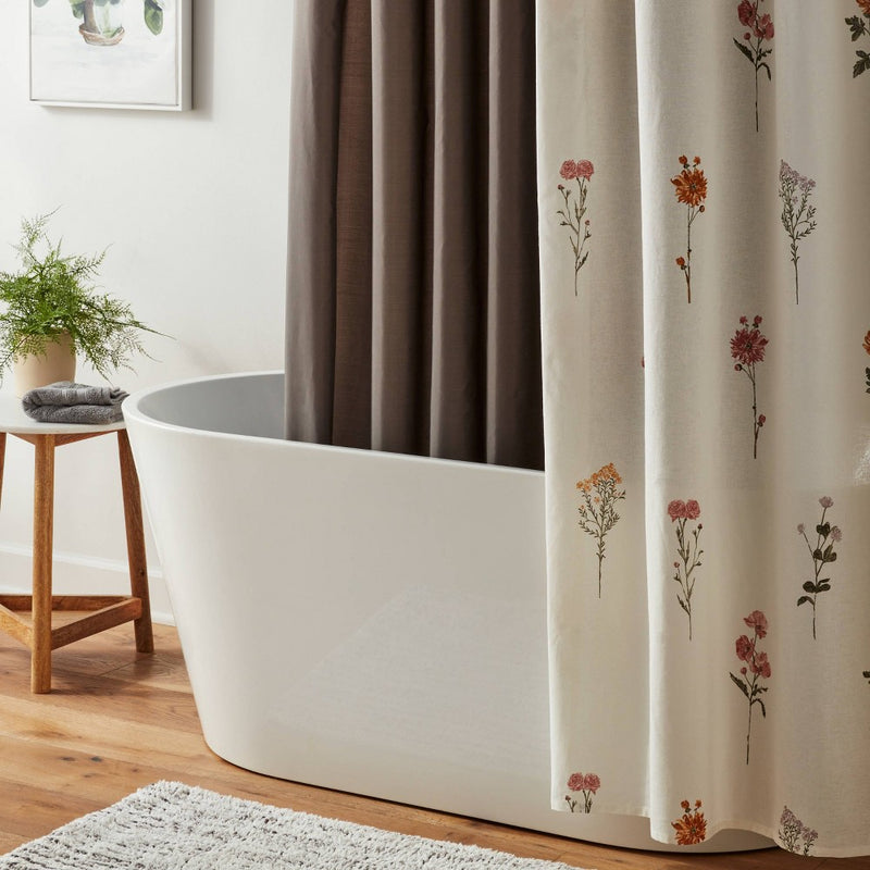71"x71" RPET Fabric Mid Weight Shower Liner Gray - Threshold