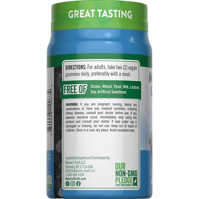 Nature's Truth Magnesium Glycinate Dietary Vegan Supplements 60ct EXP 07/2027