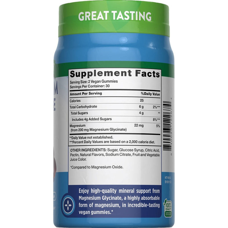 Nature's Truth Magnesium Glycinate Dietary Vegan Supplements 60ct EXP 07/2027