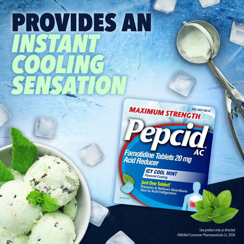 Pepcid AC Max Strength Icy Cool Mint Digestive Health Treatment - 40ct