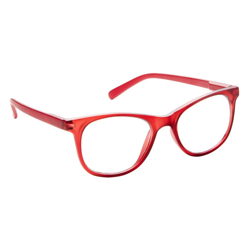 ICU Eyewear Screen Vision Blue Light Filtering Oval Glasses - Red