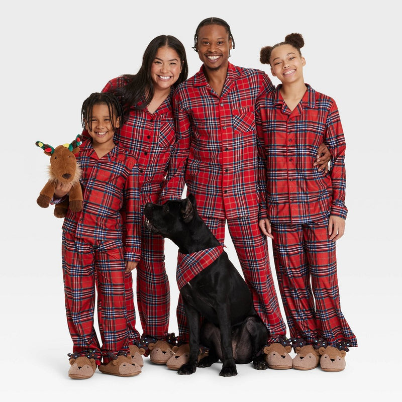 Reindeer Holiday Matching Family Pajama Wearable Blanket - Wondershop Brown