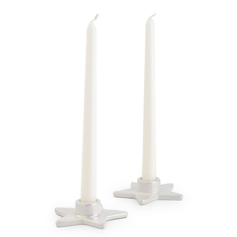 2pk Ceramic Candle Holders Star - Bullseye's Playground