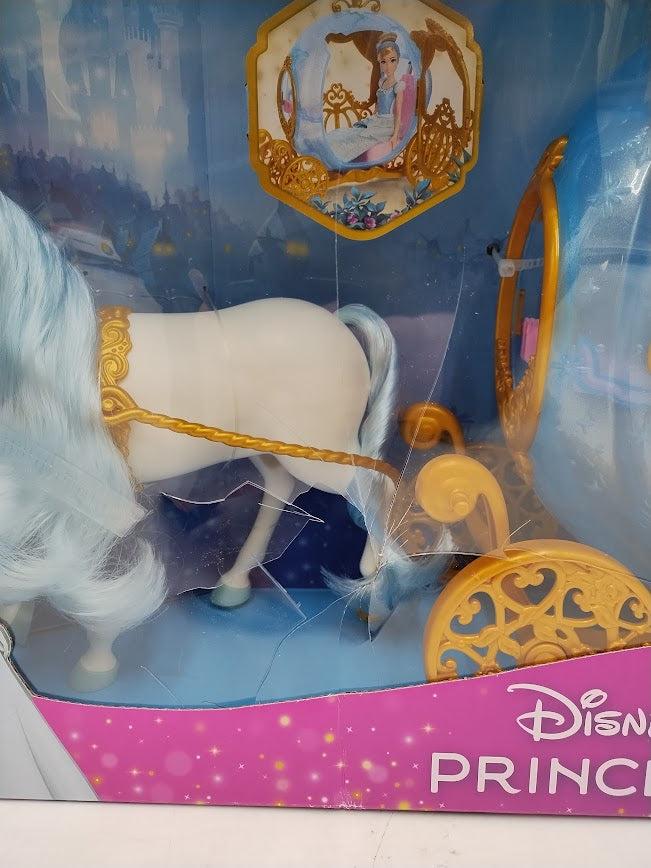 Disney Princess Cinderella Rolling Carriage & Horse SEE DETAILS
