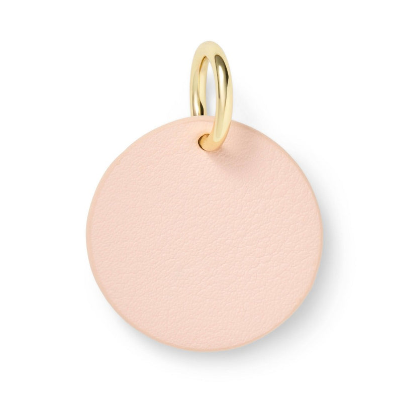 "A" Initial Collar Tag - Peach - The Cuddle Collab