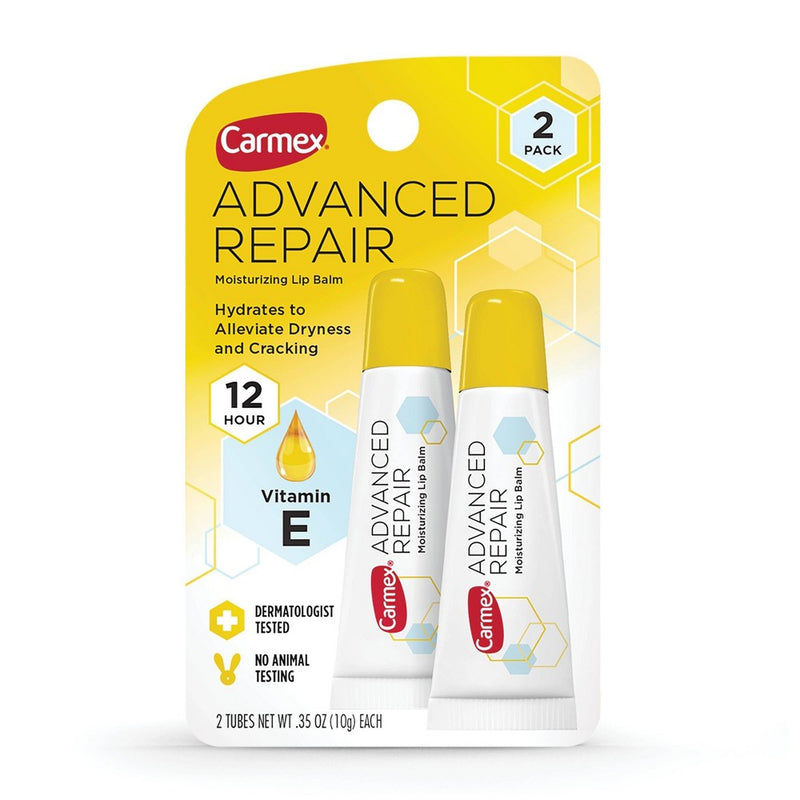 Carmex Advanced Repair Moisturizing Lip Balm - 2pk