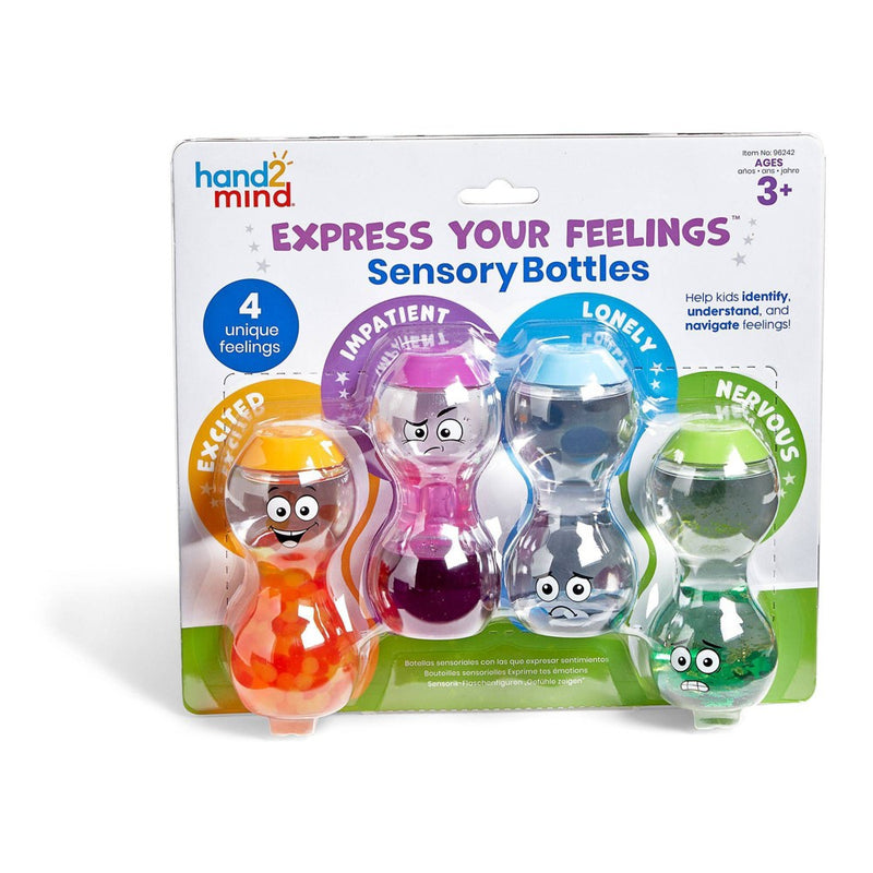 Hand2Mind 4pk Express Your Feelings Bottles