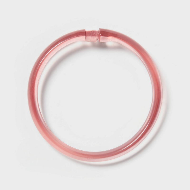 Colored Shower Curtain Rings Pink - Room Essentials