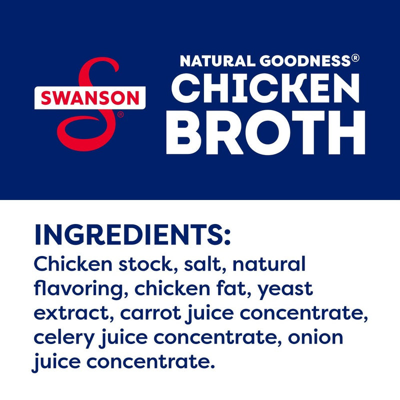 Swanson Natural Goodness Gluten Free 33% Less Sodium Chicken Broth - 32oz (LOCAL PICKUP ONLY)
