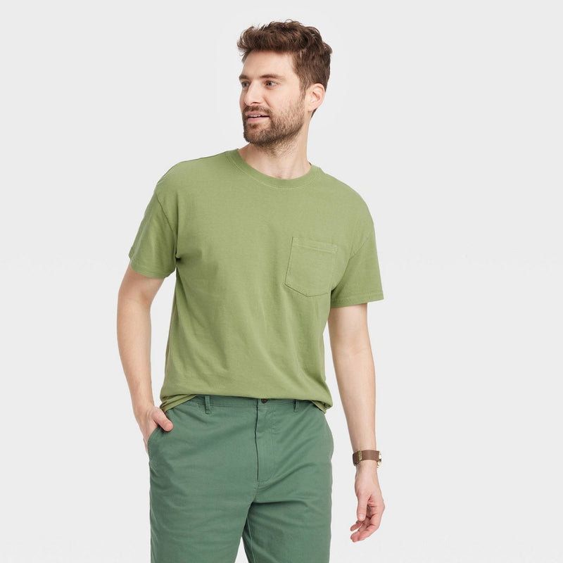 Men's Heavyweight T-Shirt Goodfellow & Co -Green S