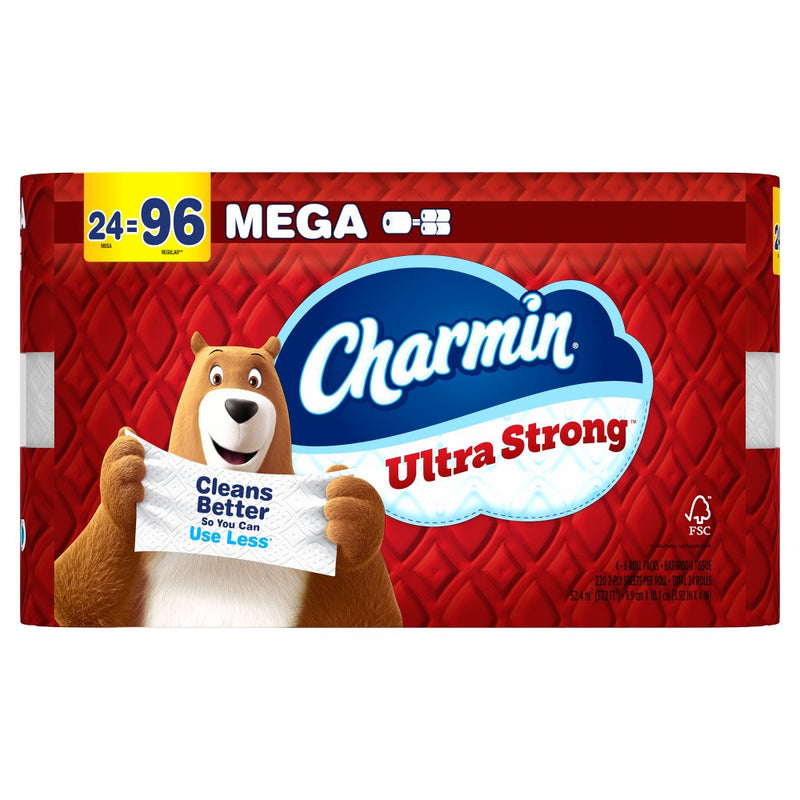 Charmin Ultra Strong Toilet Paper - 24 Mega Rolls