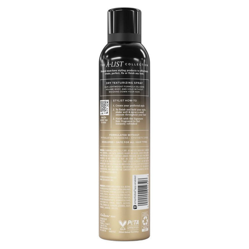 Tresemme Dry Texturizing, Workable Hold & Weightless Feel, Golden Vanilla & Sandalwood Scent Spray - 6.2 oz