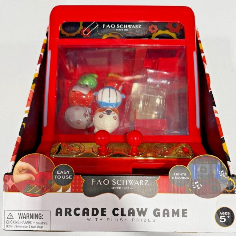 FAO Schwarz Arcade Claw Game with Plush Prizes