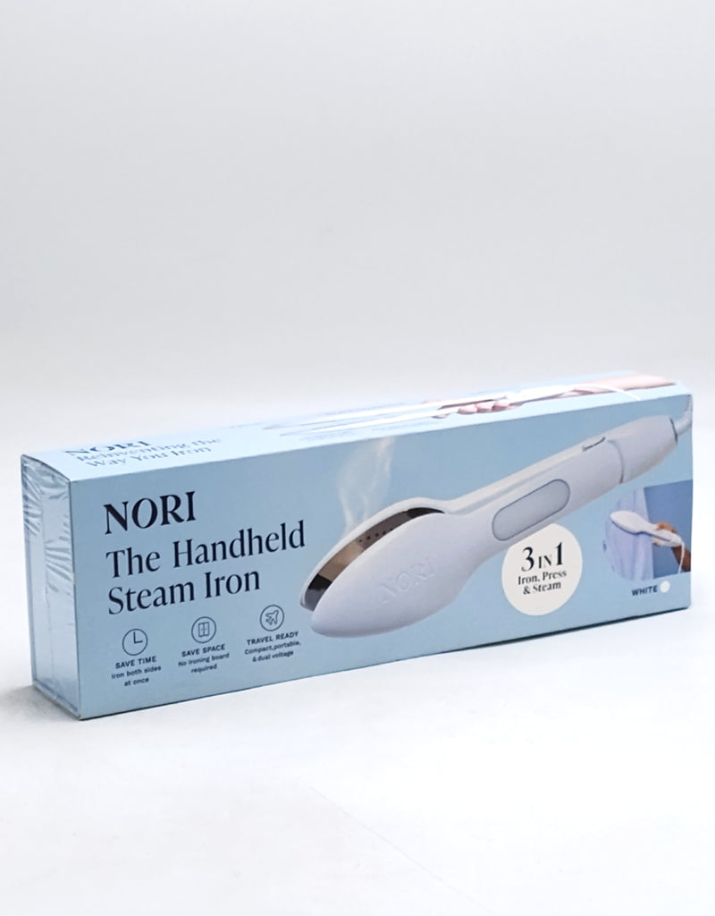 Nori Press Handheld Steam Iron - White
