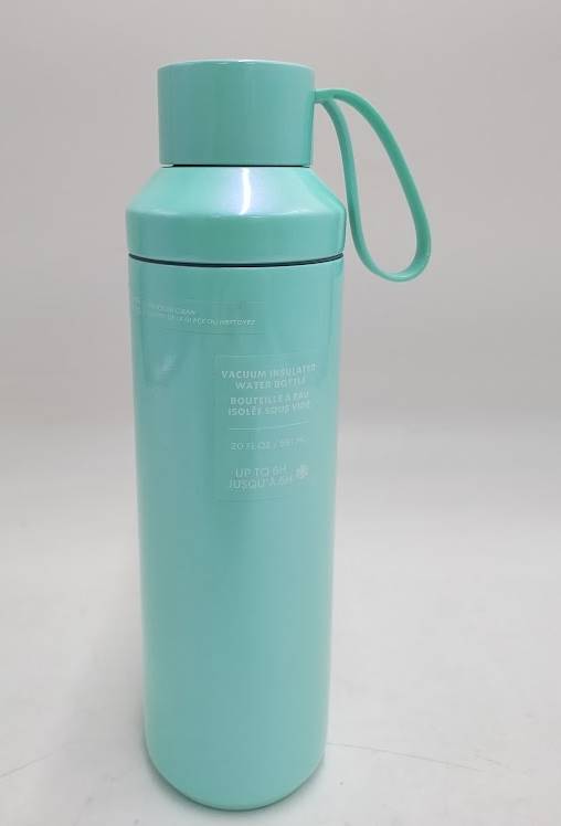 Starbucks Summer Mint Blue Pearl Stainless Steel 20 Oz Water Bottle