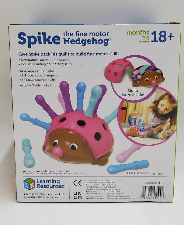 Learning Resources Spike The Fine Motor Hedgehog Pink