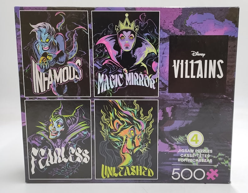 Ceaco Disney Villains Neon Puzzle Set