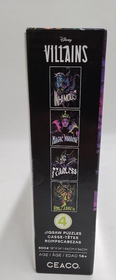 Ceaco Disney Villains Neon Puzzle Set