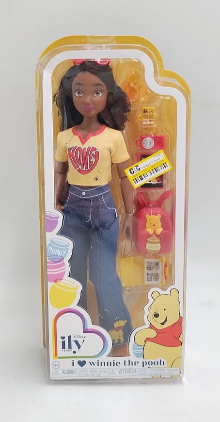 Disney ILY 4ever 12.5" Pooh Doll Black Hair/Brown Eyes
