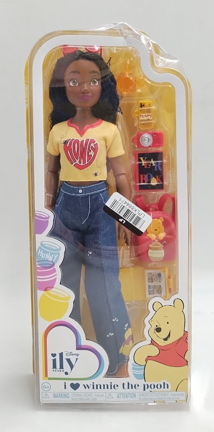 Disney ILY 4ever 12.5" Pooh Doll Black Hair/Brown Eyes SEE DETAILS